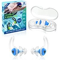 Hearprotek 2 Pares De Tapones para Los Oídos De Nadador- Upgraded Silicona Ajuste Personalizado Protección De Agua…